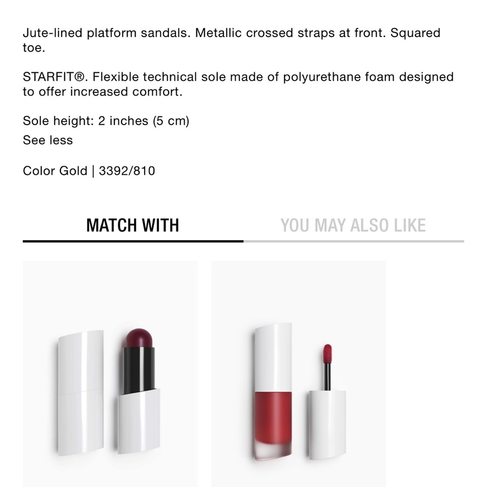 Zara metallic platform sandals - Picture 4 of 9